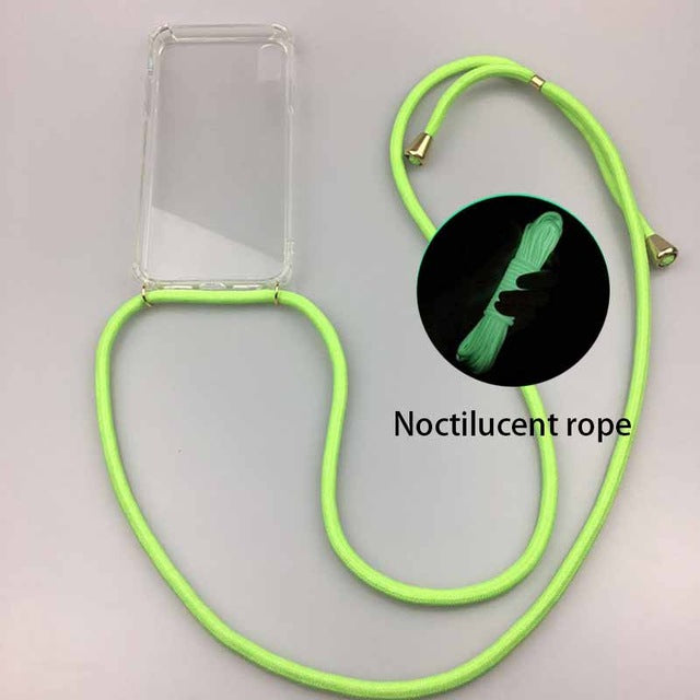 iPhone Crossbody Strap Necklace Phone Case With Lanyard