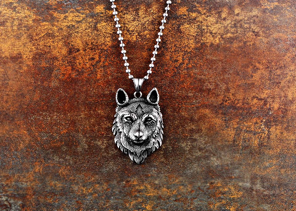 wolf necklace