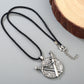 Double Sword & Shield Pendant Necklace