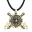Axes & Shield Pendant Necklace
