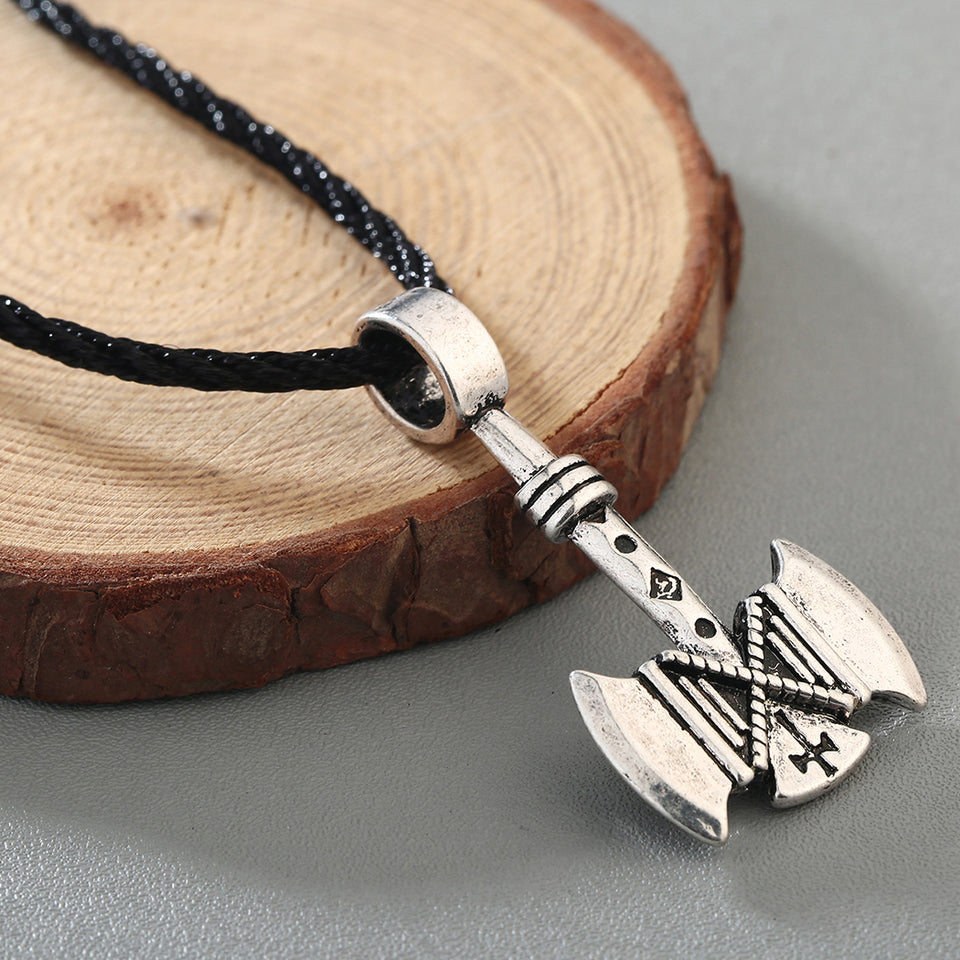 Silver Axe Pendant Necklace