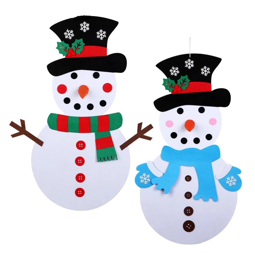 DIY Felt Christmas Snowman or Tree - Children's Favorite Gift
