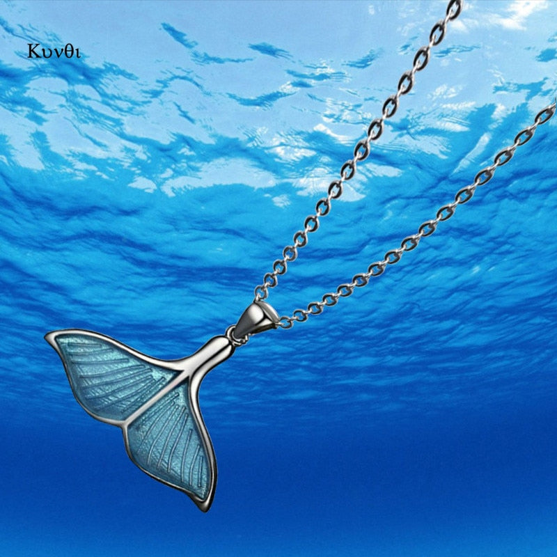mermaid necklace mermaid tail necklace mermaid pendant necklace