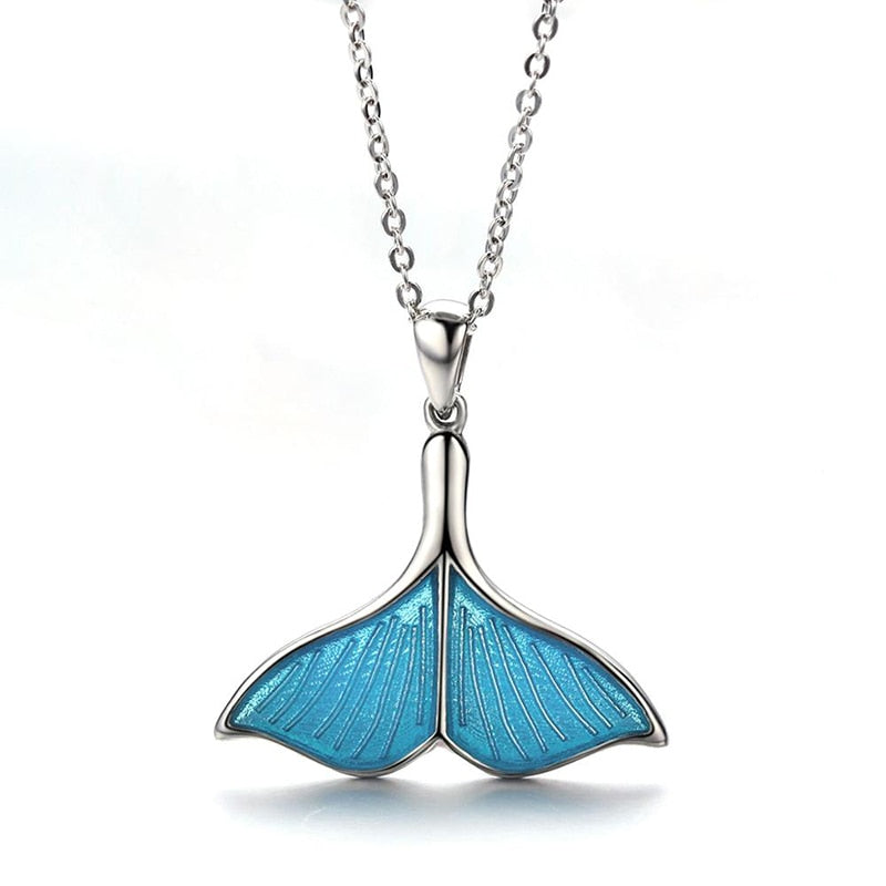 mermaid necklace mermaid tail necklace mermaid pendant necklace