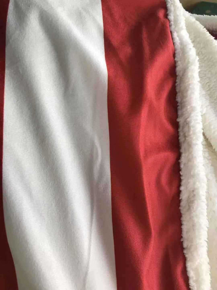 American Flag USA Hooded Blanket