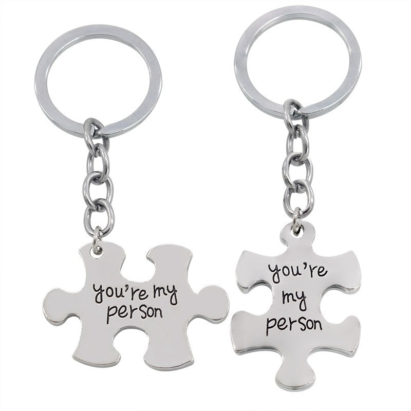 couple keychain cute couple keychains his and her keychains couple keyrings key to my heart keychain matching keychains for couples Main image