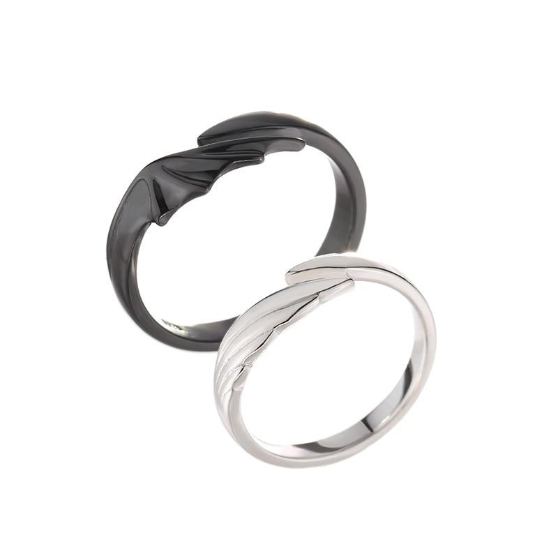 Angel & Devil Sterling Silver Divine Couple Rings