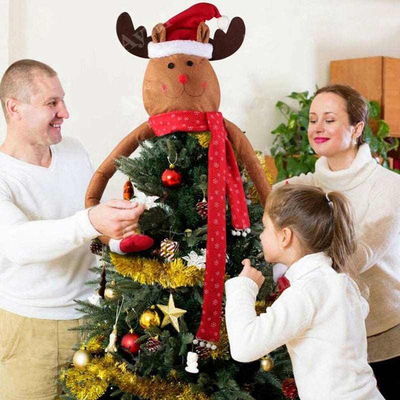 Christmas Tree Topper Snowman Santa Claus Reindeer Secondary image