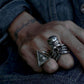 Eye of Providence Illuminati Silver 316L Stainless Steel Ring