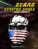 American Flag Stainless Steel Mens Skull Ring skull rings for men skull ring skull rings for women