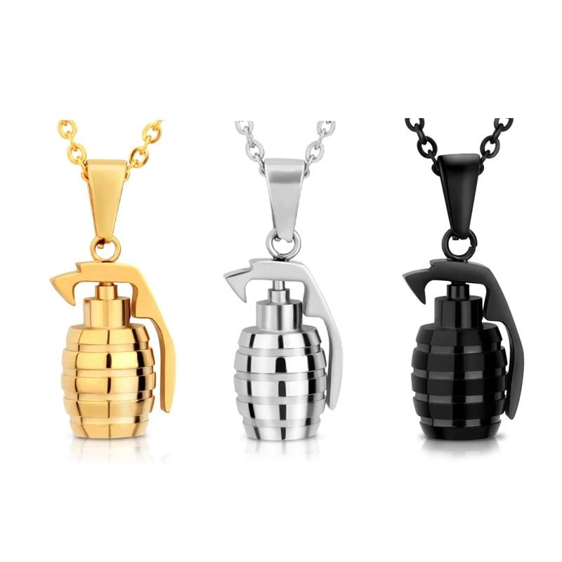 Classy Men's Grenade Pendant Necklace Main image