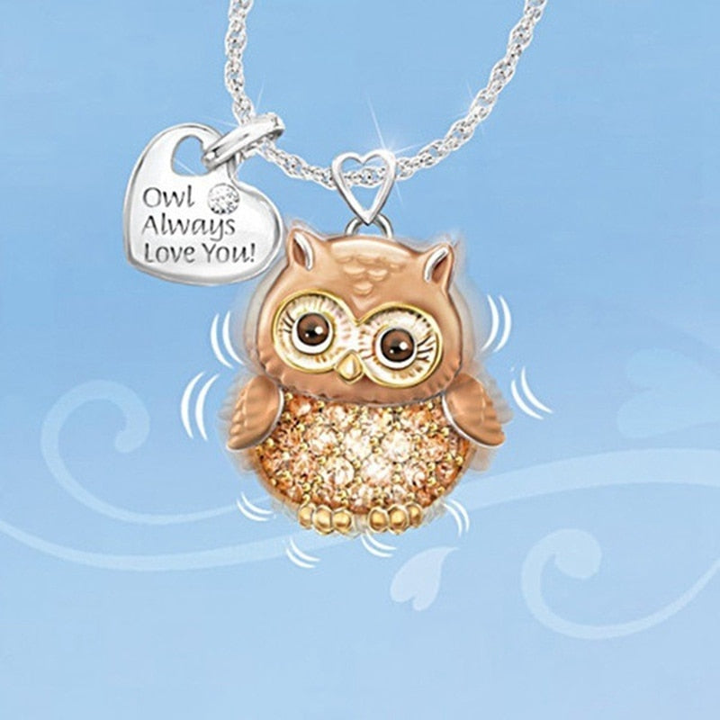 owl pendant owl necklace