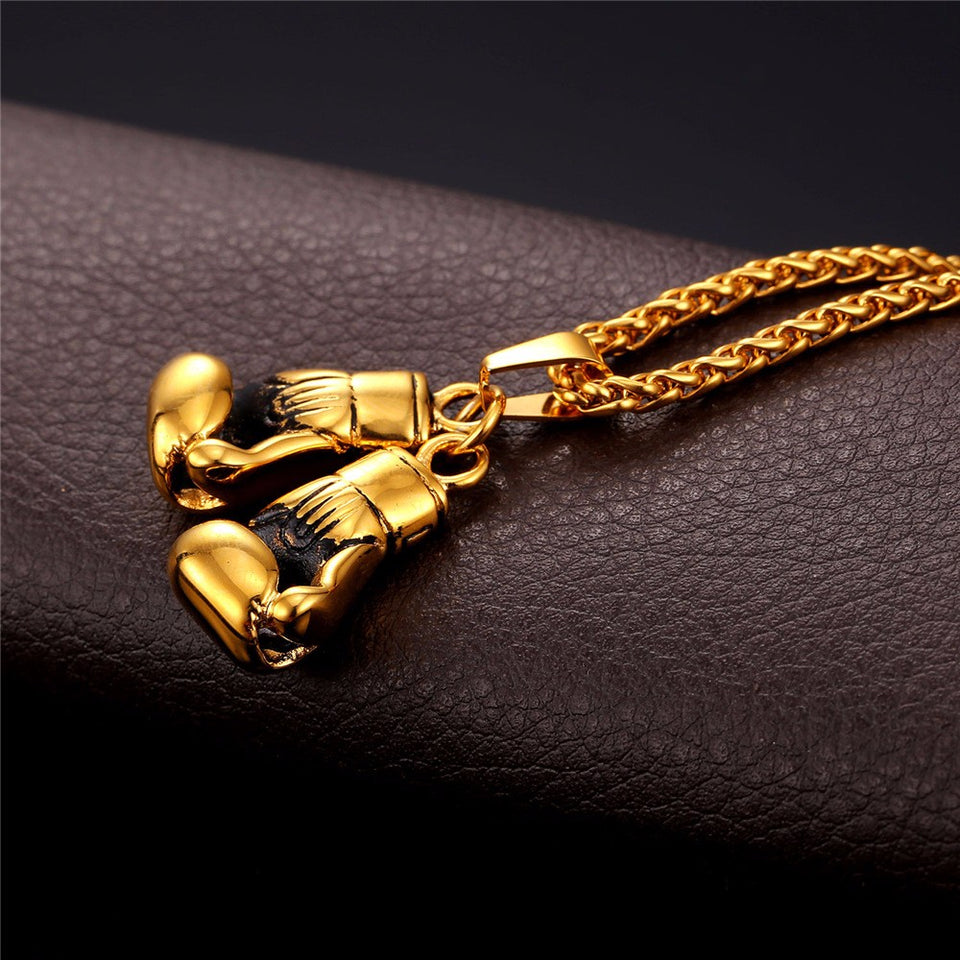 Boxing Gloves Necklace