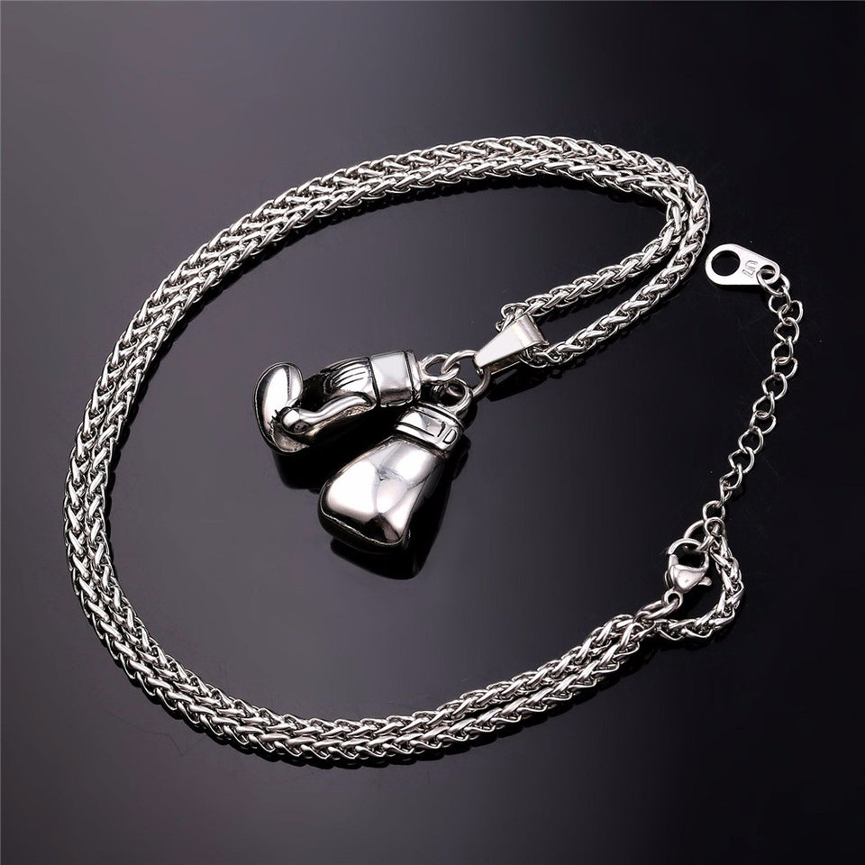 Boxing Gloves Necklace