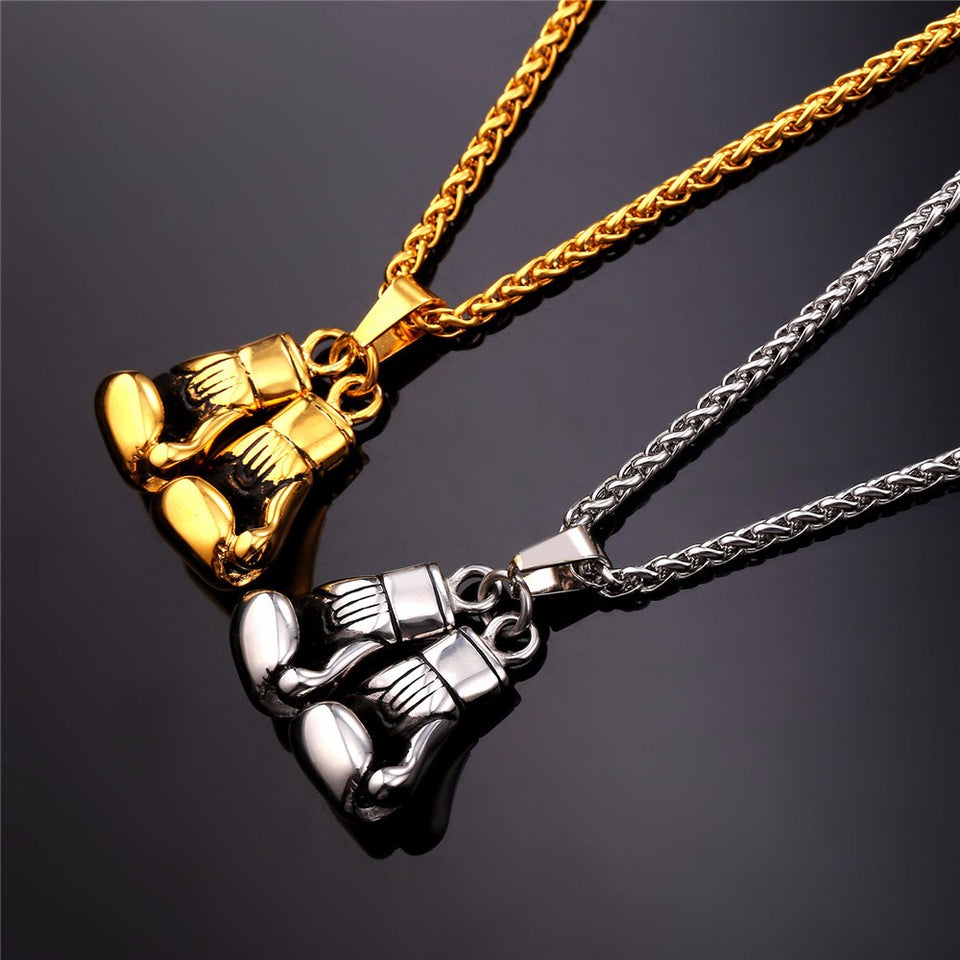 Boxing Gloves Necklace