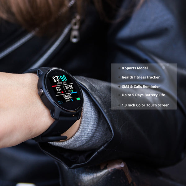 Smart Watch Fitness Tracker Heart Rate Monitor Pedometer For Android & iPhones