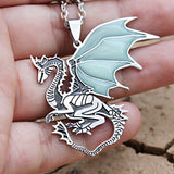 Mythical Glow In The Dark Dragon Necklace Glow In The Dark Necklaces, Glow In The Dark Necklace, Dragon