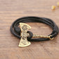 Axe Leather Bracelet