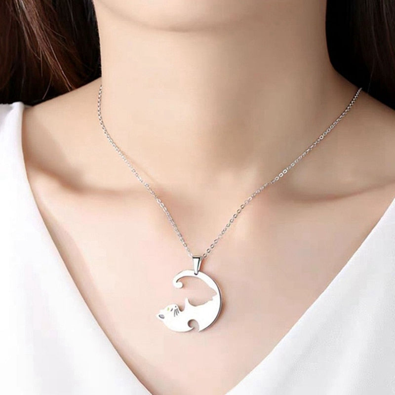Cat Couple Necklace Secondary image