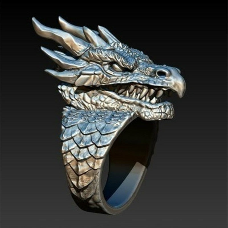 Gothic Dragon Ring Main image