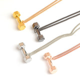 Dumbbell Pendant Necklace | Gym Fitness Necklace Dumbbell necklace