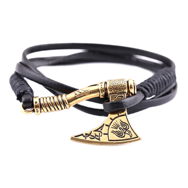 Axe Leather Bracelet