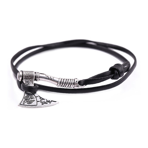 Axe Leather Bracelet
