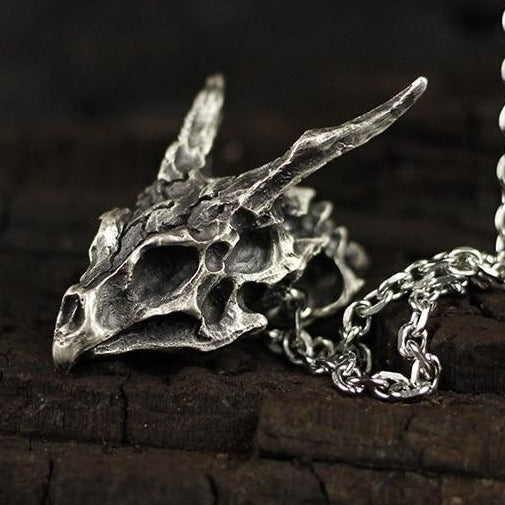 Dragon Skull Pendant Necklace