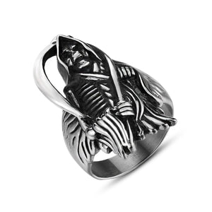 Gothic Grim Reaper Skull Ring Gothic Grim Reaper Skull Ring