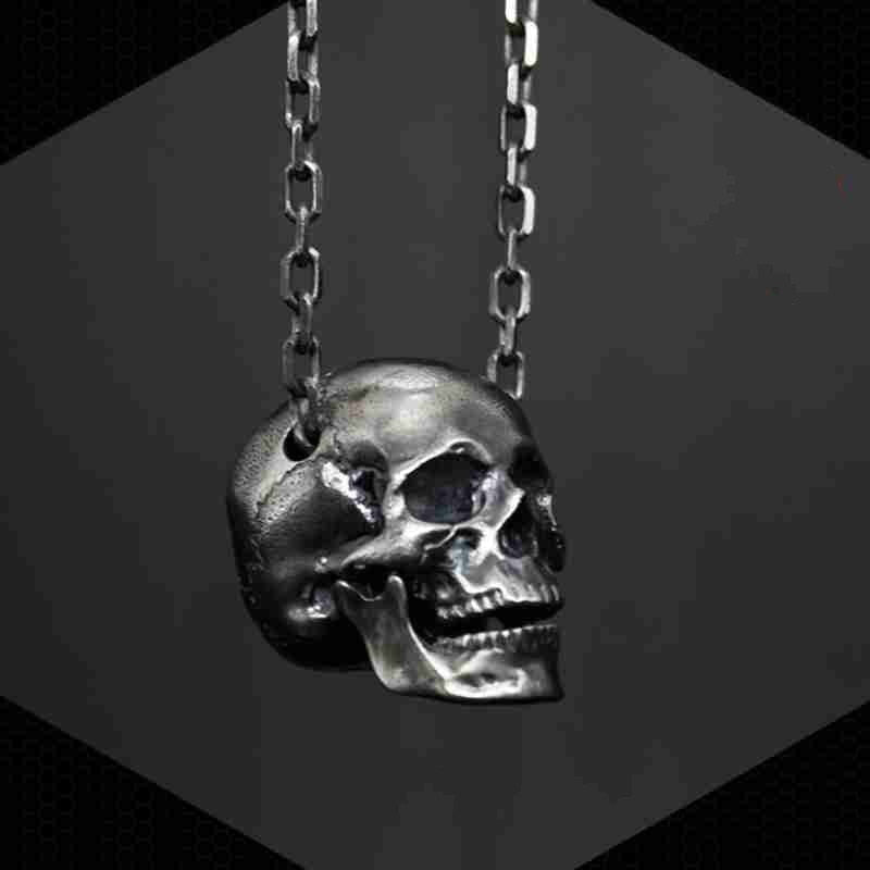 Retro Gothic 316L Stainless Steel Skull Necklace Main image