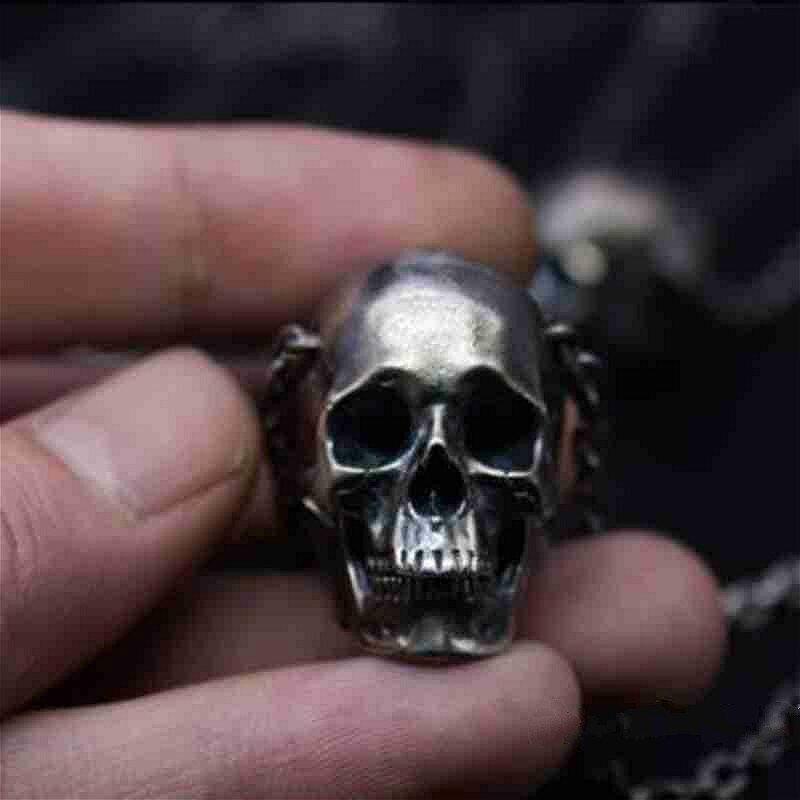 Retro Gothic 316L Stainless Steel Skull Necklace