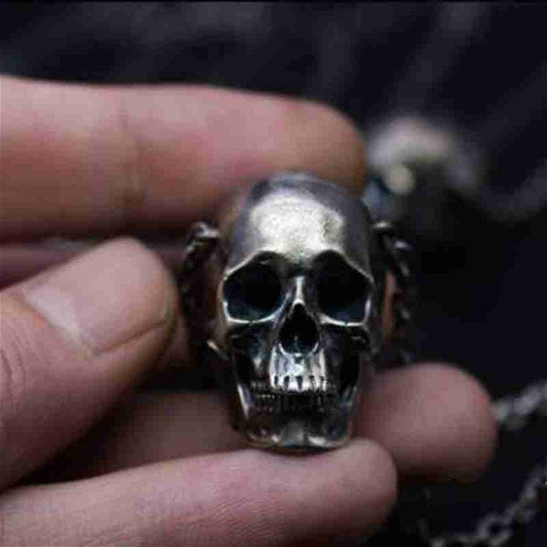Retro Gothic 316L Stainless Steel Skull Necklace