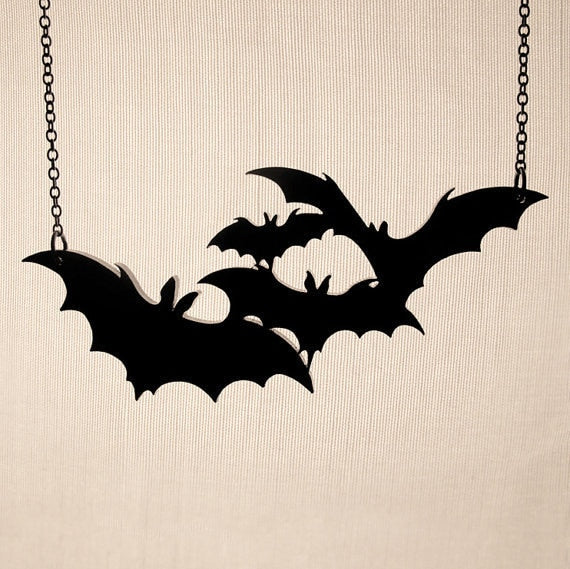 Punk Rock Goth Bat Necklace Secondary image