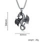 Flame Dragon Pendant Necklace