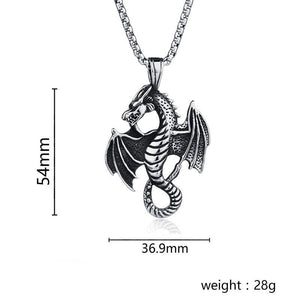 Flame Dragon Pendant Necklace Flame Dragon Pendant Necklace