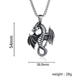 Flame Dragon Pendant Necklace Flame Dragon Pendant Necklace