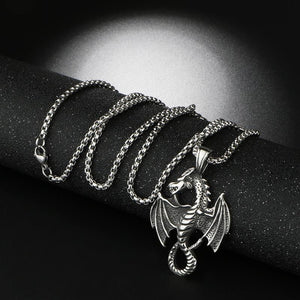Flame Dragon Pendant Necklace Flame Dragon Pendant Necklace