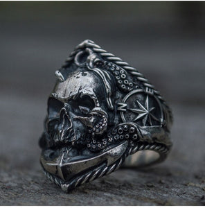 Gothic Pirate Skull Ring Pirate Ring, Pirate Rings, Skull Ring, Skull Rings