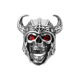 Vintage Horned Helmet Viking Warrior Skull Ring Vintage Horned Helmet Viking Warrior Skull Ring