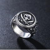 Vintage Pirate Signet Cutlass Skull Ring Pirate Ring, Pirate Rings, Skull Ring, Skull Rings