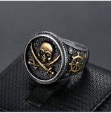 Vintage Pirate Signet Cutlass Skull Ring Vintage Pirate Signet Cutlass Skull Ring
