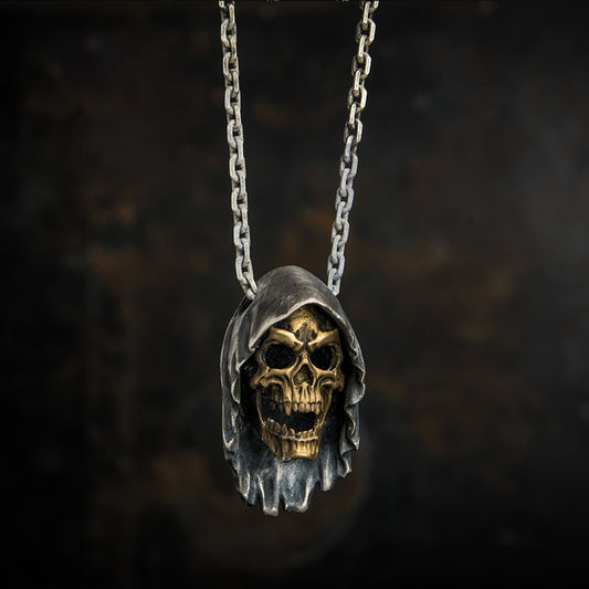Grim Reaper Death Skull Necklace
