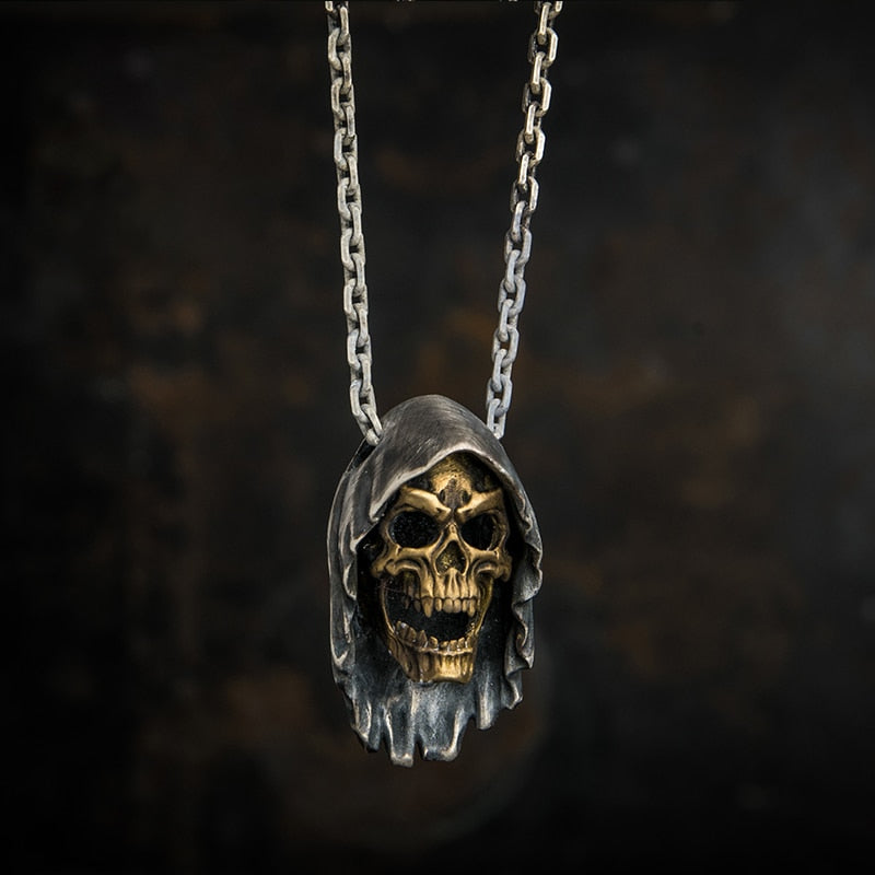 Grim Reaper Death Skull Necklace