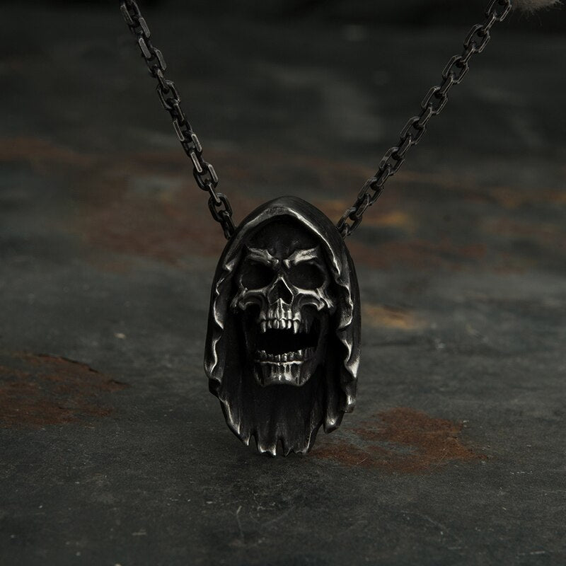 Grim Reaper Death Skull Necklace