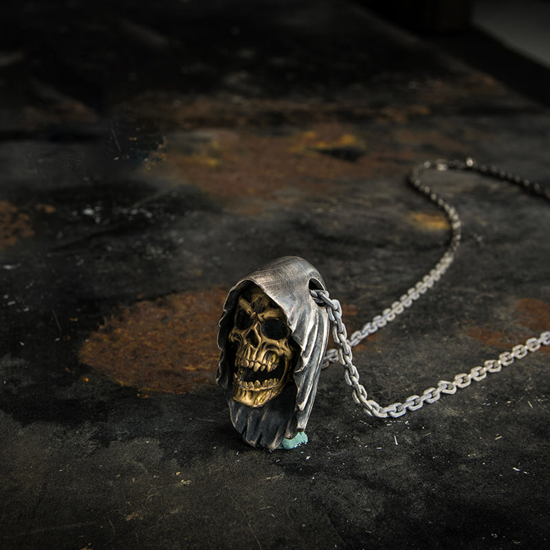 Grim Reaper Death Skull Necklace