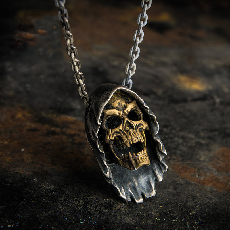 Grim Reaper Death Skull Necklace Secondary image