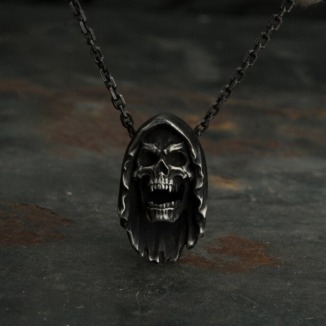 Grim Reaper Death Skull Necklace