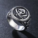 Vintage Pirate Signet Cutlass Skull Ring Vintage Pirate Signet Cutlass Skull Ring
