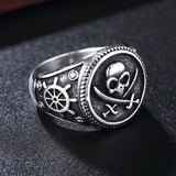 Vintage Pirate Signet Cutlass Skull Ring Vintage Pirate Signet Cutlass Skull Ring