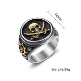 Vintage Pirate Signet Cutlass Skull Ring Vintage Pirate Signet Cutlass Skull Ring